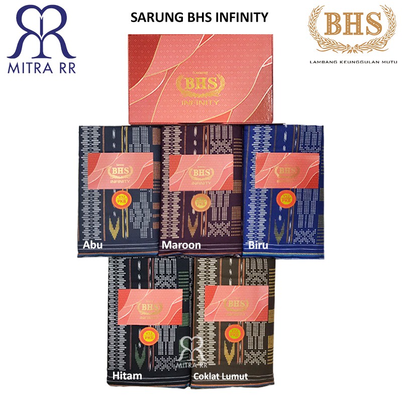 Sarung BHS Gold Infinity PKB Sarung Tenun Dewasa Sarung BHS Terbaru