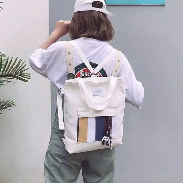 BISA COD TOTEBAGS KPOP/ TOTE 3IN1 BISA RANSEL BISA SLEMPANG DAN JINJING/ TOP HANDLE BAGS RESLETING TAS FASHION PRIA WANITA MURAH TAS SEKOLAH TAS KULIAH TAS TRAVELING TERFAVORIT TAS GENDONG TAS SOUVENIR TAS JINJING TOTE KOREA