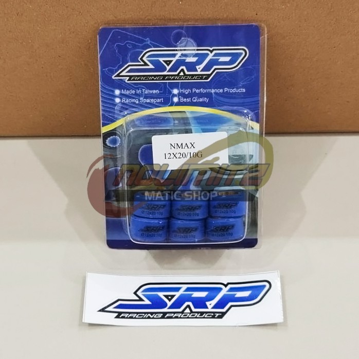 Roller Racing SRP Blue Teflon 10gr Yamaha NMAX Aerox 155 Lexi Xeon Mio M3 GT Fino Fazzio