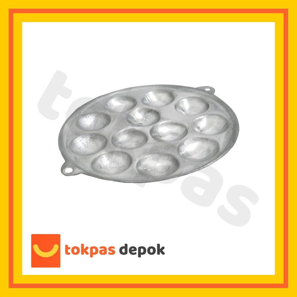 Cetakan Martabak Telur Puyuh Lubang 12 Baklor Kue Lumpur