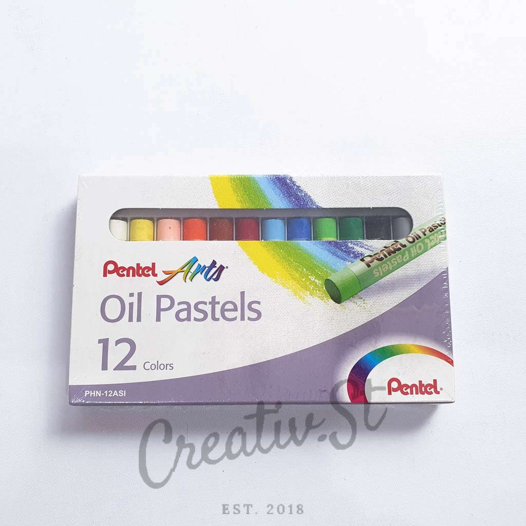 

PENTEL Oil Pastels 12 Warna Crayon