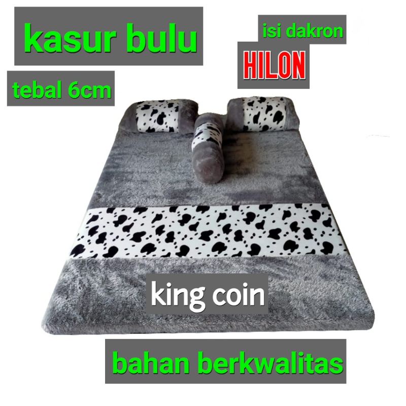 Kasur Lipat Bulu Rasfur Lembut Tahan Lama Kasur Portable