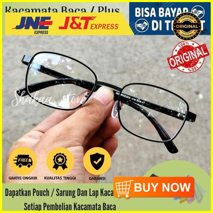 kacamata baca dan jalan double fokus atas normal kaca baca kacamata pl - Hitam