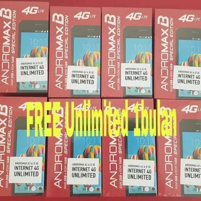 Smartfren Andromax B SE 2GB RAM 16GB Kuota Unlimited 1 Bulan