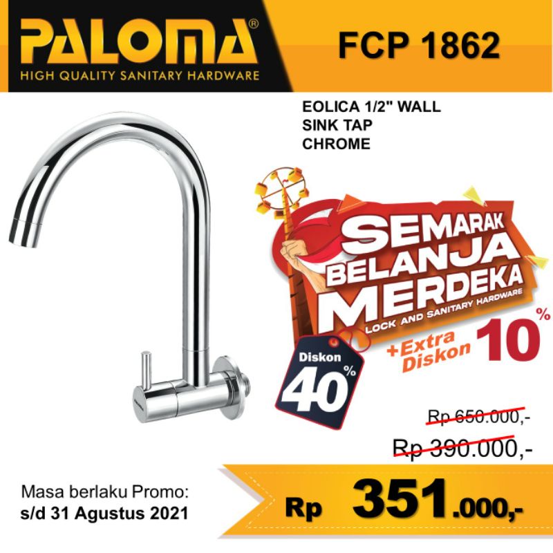 Jual Keran Kran Sink Wastafel Dapur Tap Paloma Fcp Tembok Shopee