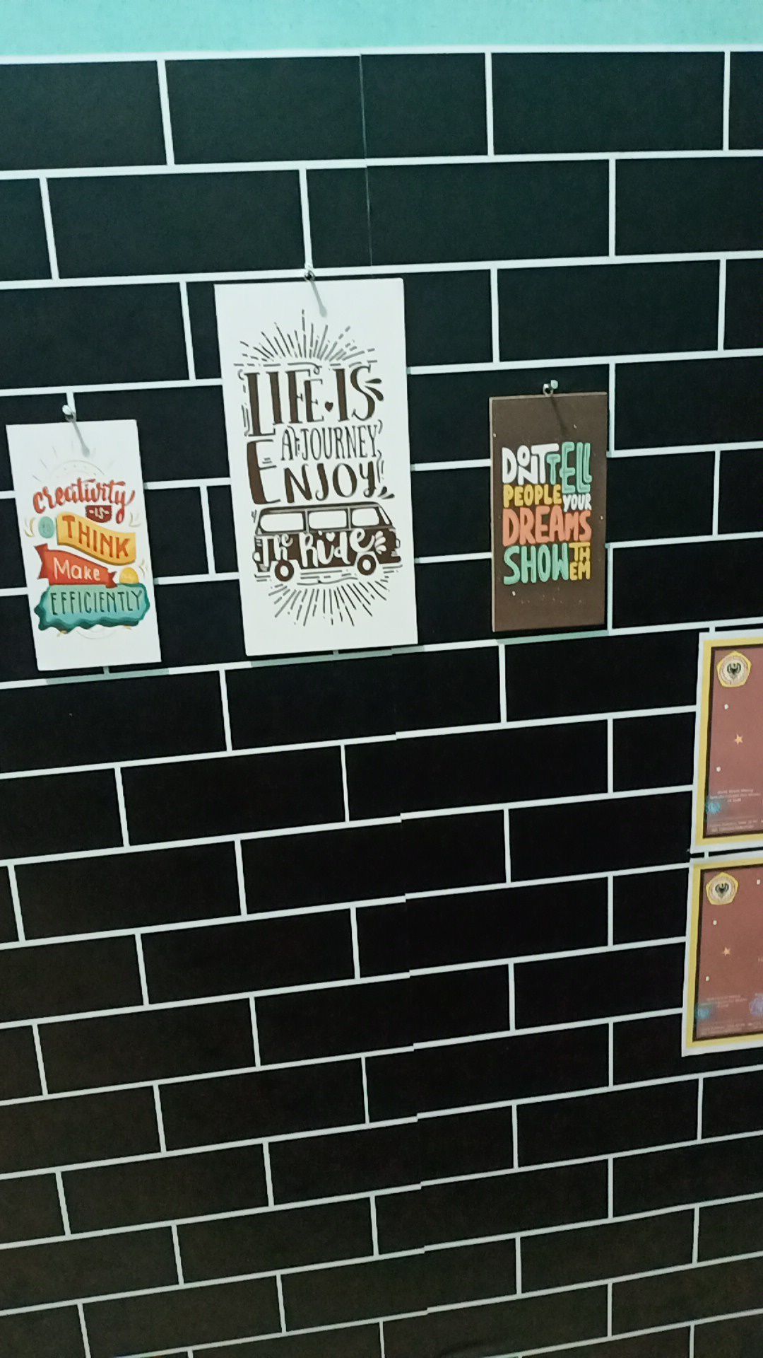 Pajangan Hiasan Dinding Dekorasi Rumah Kamar Wall Decor Poster Quotes Motivasi - Bfc