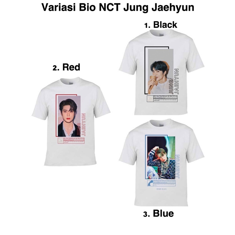 BAJU TULISAN BIO NCT JUNG JAEHYUN