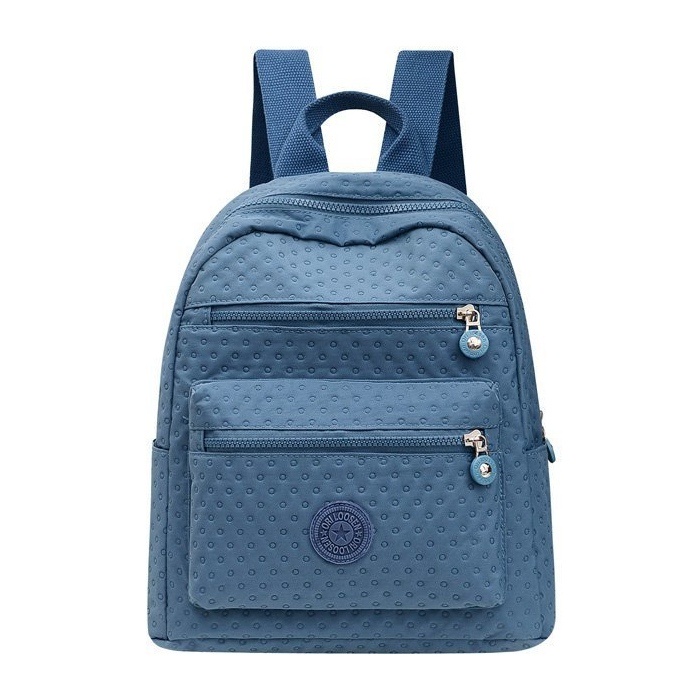 TAS RANSEL WANITA KOREA BACKPACK GENDONG PUNGGUNG IMPORT BIRU ALICIA TA572B3 SEKOLAH KULIAH KERJA FASHION REMAJA KEKINIAN SIMPLE BRANDED BATAM PREMIUM