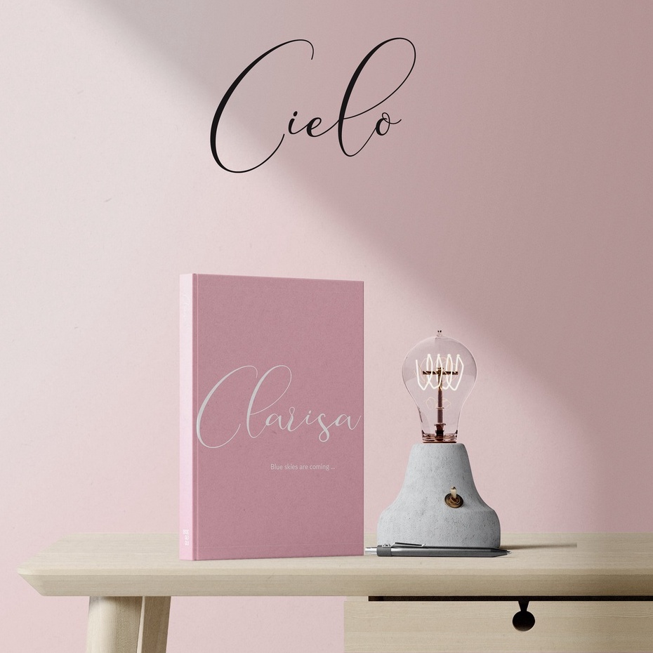 Jual Cielo Series Notebook Hardcover Custom Cover Nama Foto Quotes