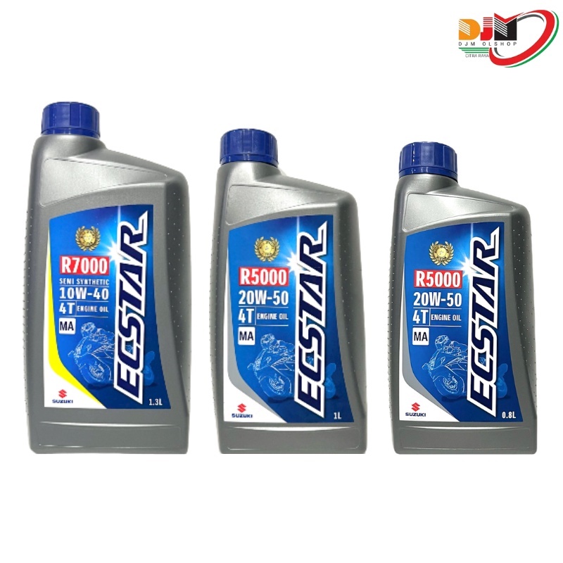 OIL SUZUKI SGO ECSTAR R7000 R5000 4T 10W-40 SL MA 1,3ml 1,L 0,8ml