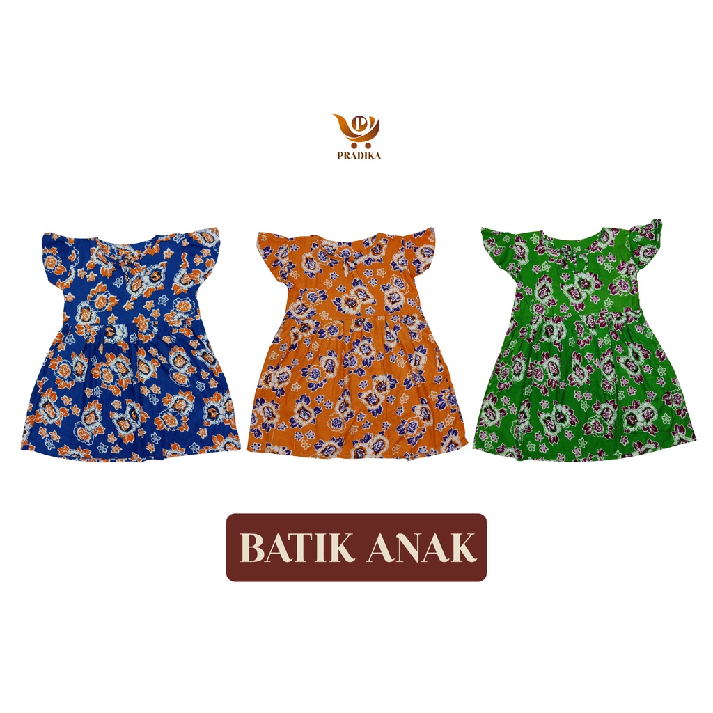 BATIK DRESS ANAK PEREMPUAN/PAKAIAN ANAK USIA 2-4 TAHUN/PAKAIAN ANAK PEREMPUAN/BATIK ANAK/PAKAIAN ANA