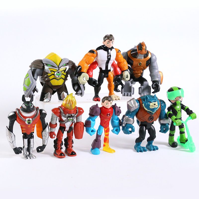 Figure Ben 10 Tennyson Alien Kids Miniatur Hiasan Topper Mainan Ben 10