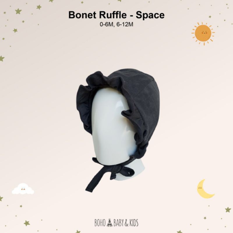 BONET RUFFLE TOPI ANAK BAYI BOHO BABY SURABAYABABY-Space