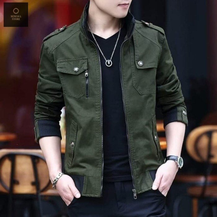 JAKET PRIA JAKET KATUN PREMIUM / JAKET PRIA CASUAL / jaket bomber pria katun