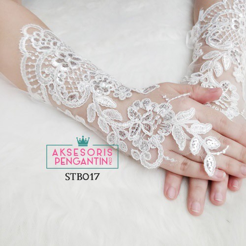 [READY STOK] GLOVES WEDDING AKSESORIS PESTA SARUNG TANGAN PENGATIN WANITA STB017