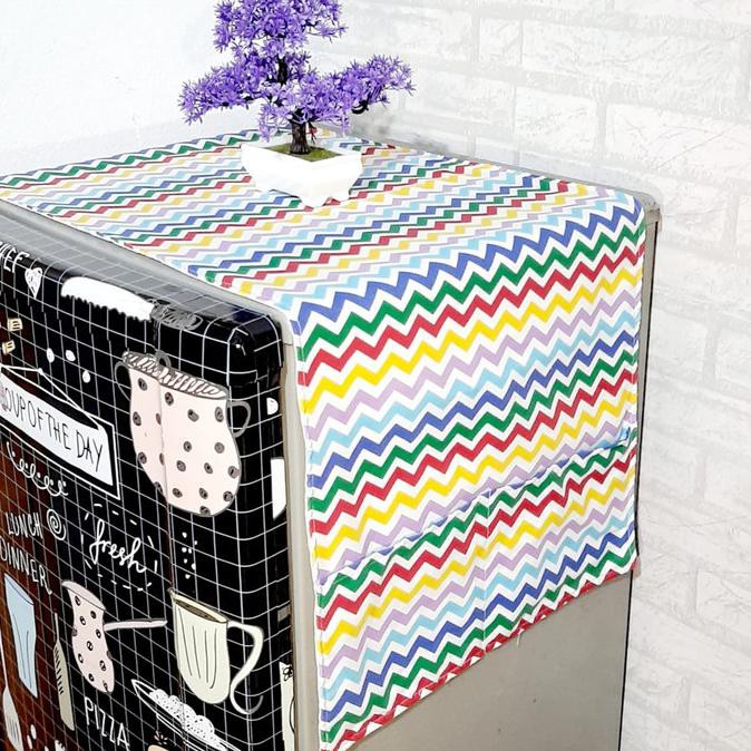 cover kulkas, tutup kulkas, alas kulkas bandung