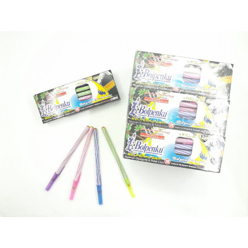 

Pen Ballpoint Pulpen Ulir Bolpenku Hitam ATK Stationery