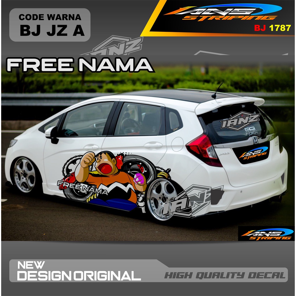 STIKER DECAL MOBIL HONDA JAZZ MOBIL AGYA AYLA AVANZA DLL / STIKER VARIASI MOBIL / DECAL STIKER MOBIL