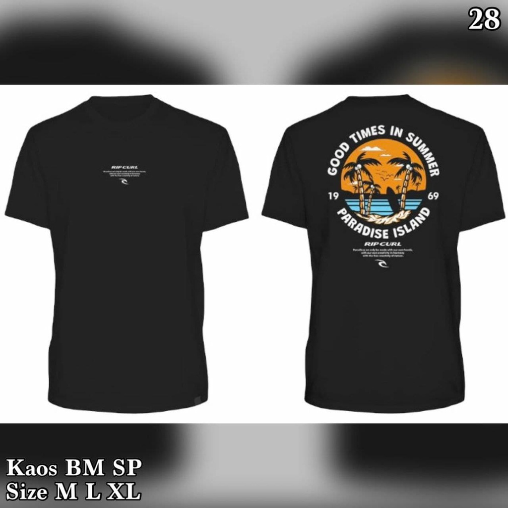KAOS PRIA RIPCURL BM SUPER PREMIUM LIKE ORIGINAL KAOS PRIA BRANDED
