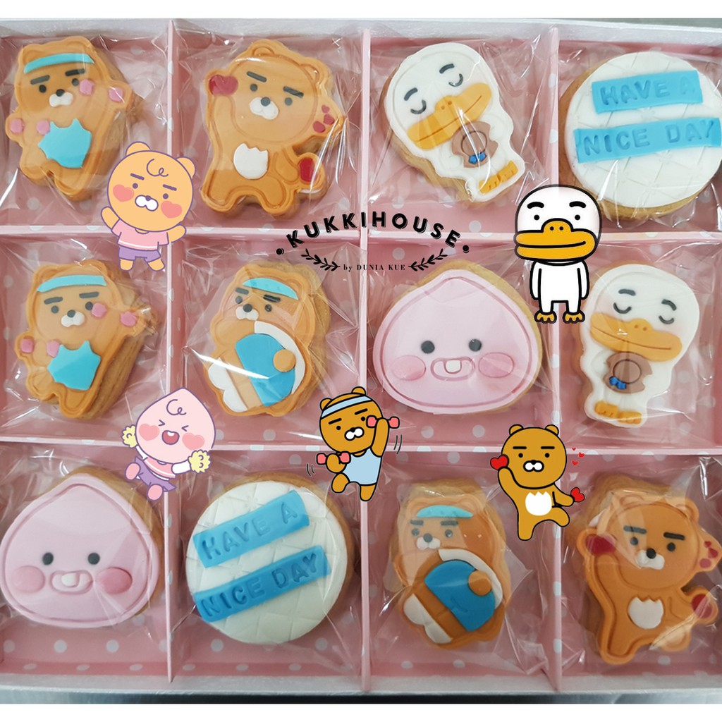 

Kakao Talk fondant cookies set