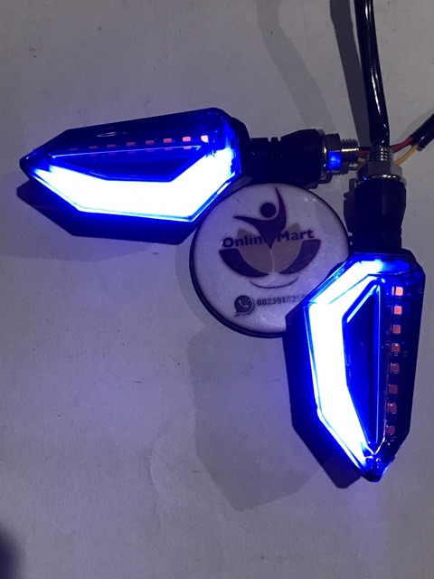 sen led 2warna variasi byson vixion mx king aerox cb cbr mega pro vario new tiger rx king dll