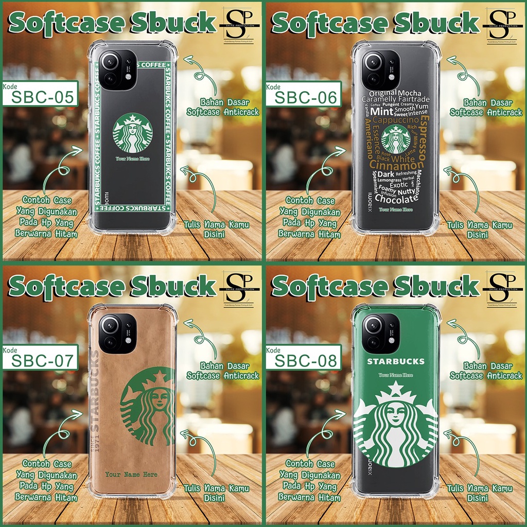 Softcase Starbucks Iphone 13 Pro max 13 Mini 13 Pro Anticrack Lentur