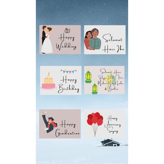 Hampers Hijab Bella Square Segi Empat atau Pashmina Free Kartu Ucapan
