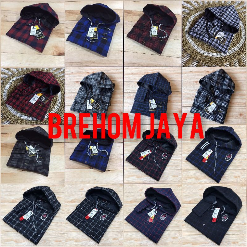 KEMEJA FLANEL PRIA HOODIE / KUPLUK