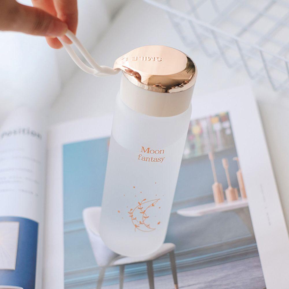 Solighter 400ml Water Bottle Simple Moon Fantasy Botol Minum Anti Bocor