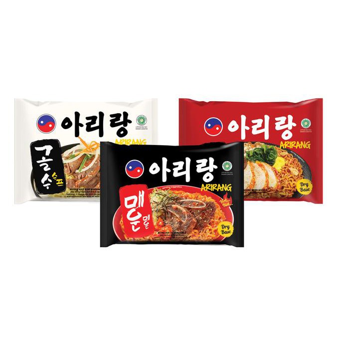 

Terbaru Mie Korea Arirang Assorted 3 rasa isi 10 pcs (4 Hothot, 3 Enak, 3 Sums