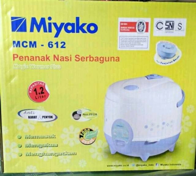 Magic Com Miyako MCM 612. BARU &amp; BERGARANSI RESMI