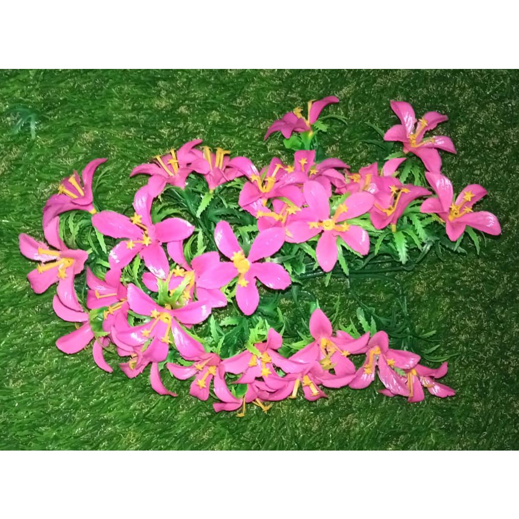 BUNGA RAMBAT KAMBOJA/RAMBAT DINDING/BUNG PLASTIK/BUNGA HIAS/TANAMAN HIAS/TANAMAN PALSU