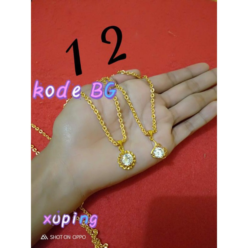 kalung donat xuping set liontin