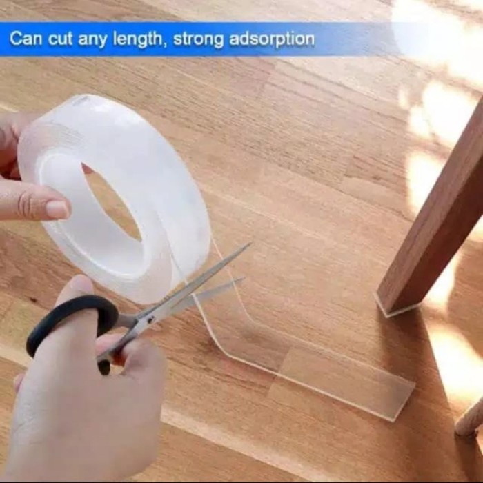 

Menakjubkan Nano Super Tape Kuat 3Meter 2Mm X 3Cm Double Tape Bening Lakban Trendi