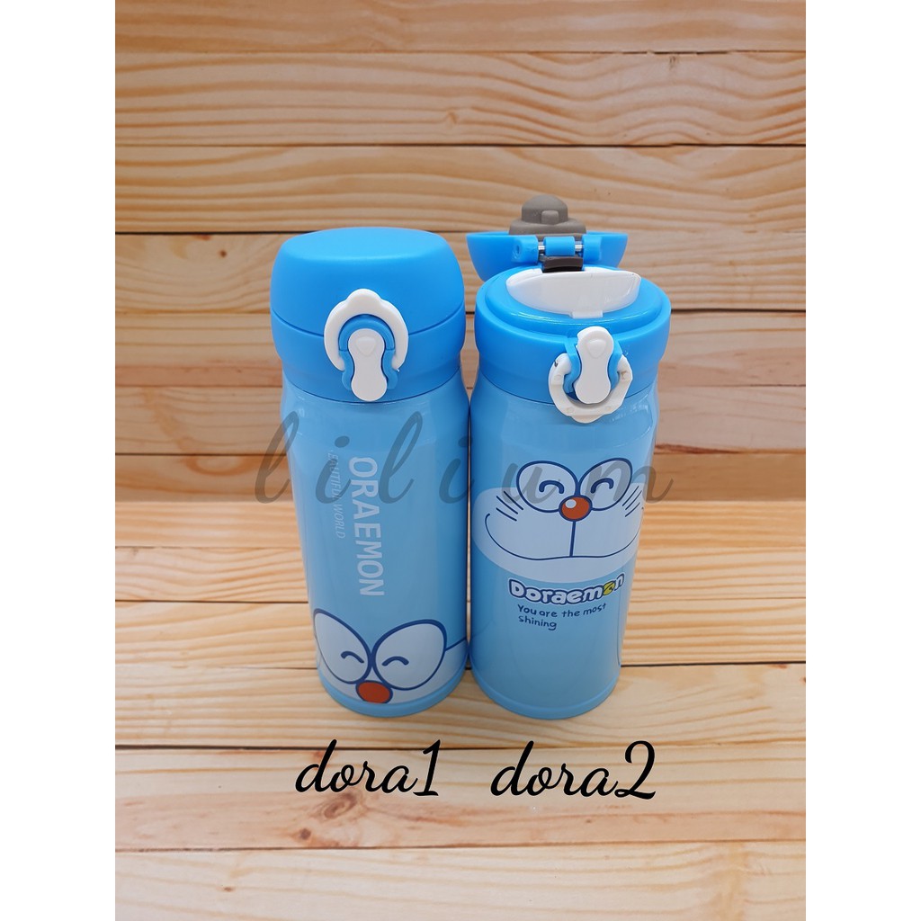 Botol Termos Thermal Kecil Hello Kitty Doraemon Stainless Steel 350 ml botol minum anak souvenir kado