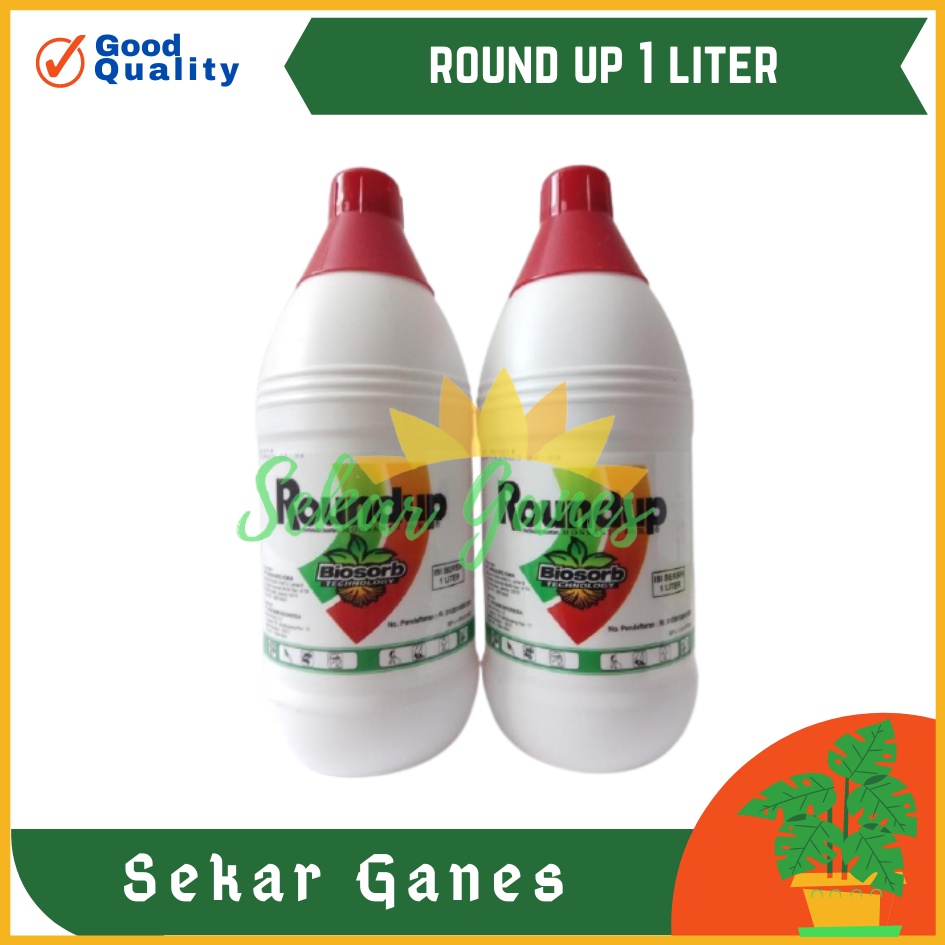 Sekarganes Original Roundup 1 Liter Obat Pembasmi Rumput Liar Ilalang Gulma Herbisida Asli Round Uperbisida