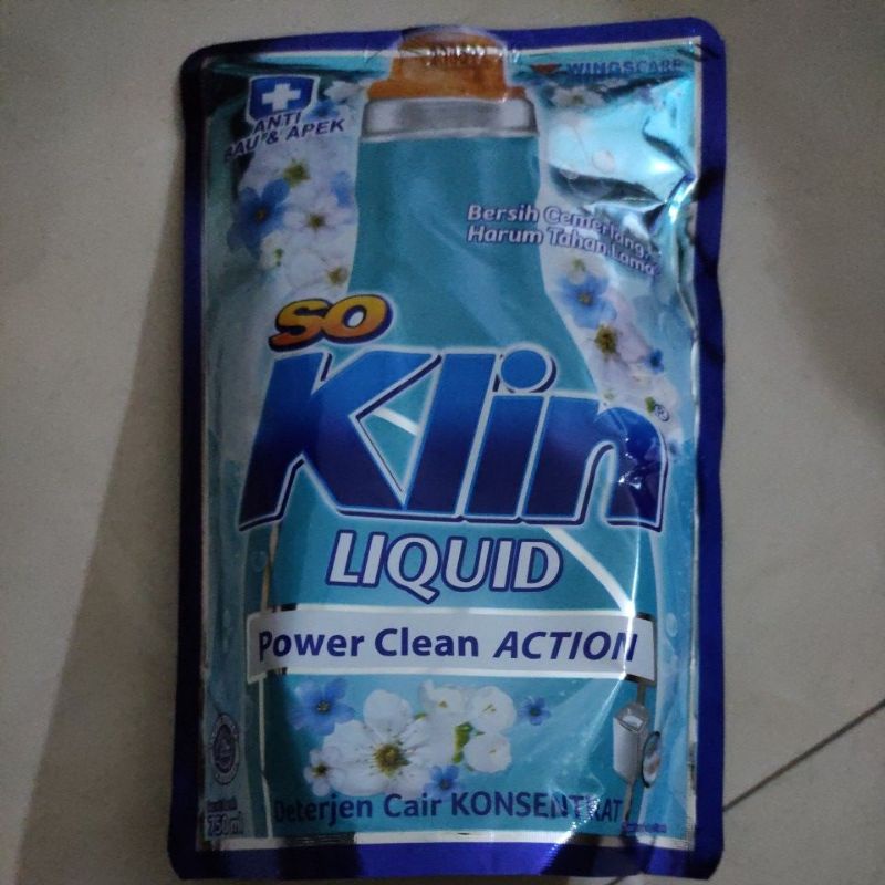 Jual Soklin Liquid Detergent Cair Konsentrat Power Clean Action