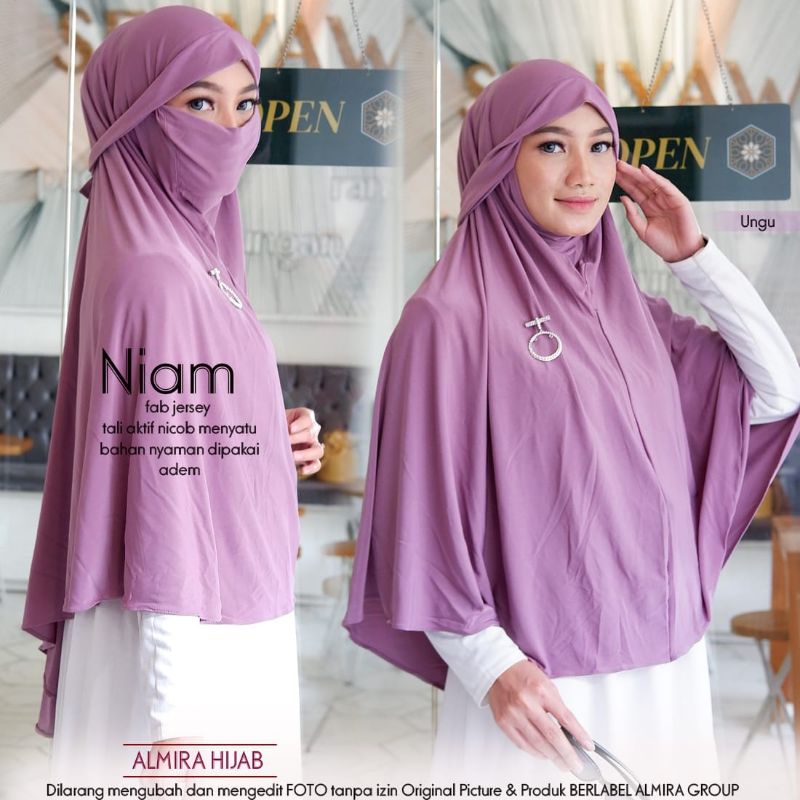 JILBAB MASKER INSTAN JUMBO  NIAM BY ALMIRA HIJAB