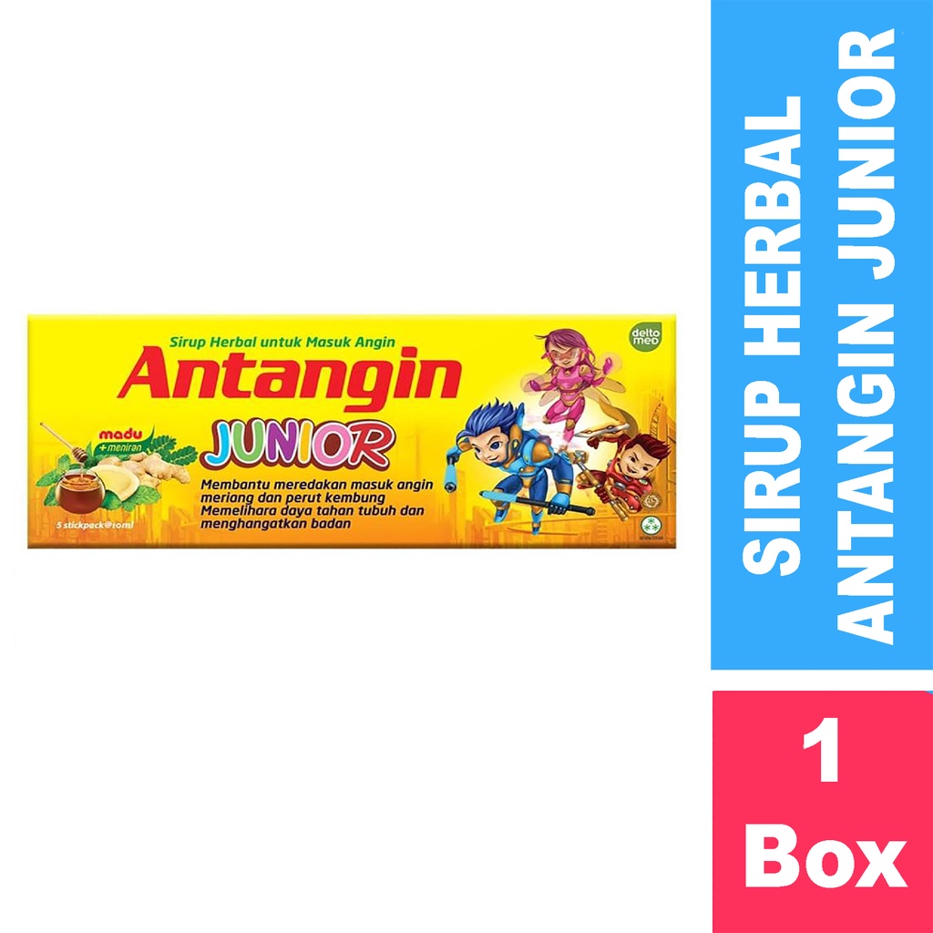 Bisa COD Antangin Junior Permen Anak - Antangin Junior Syrup 10ml 5 Sachet