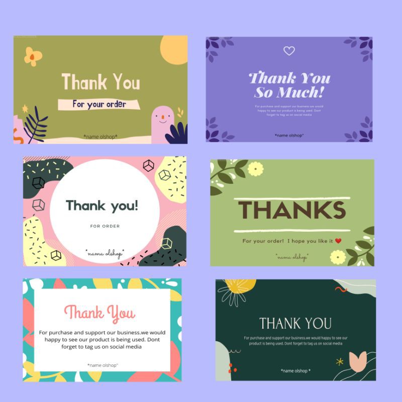 

THANK YOU CARD/THANKS CARD OLSHOP