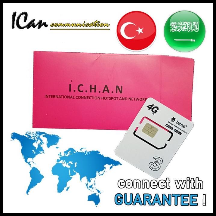 Jual Sim Card Turkey / Saudi Arabia 10Gb Simcard Turki Kartu Data