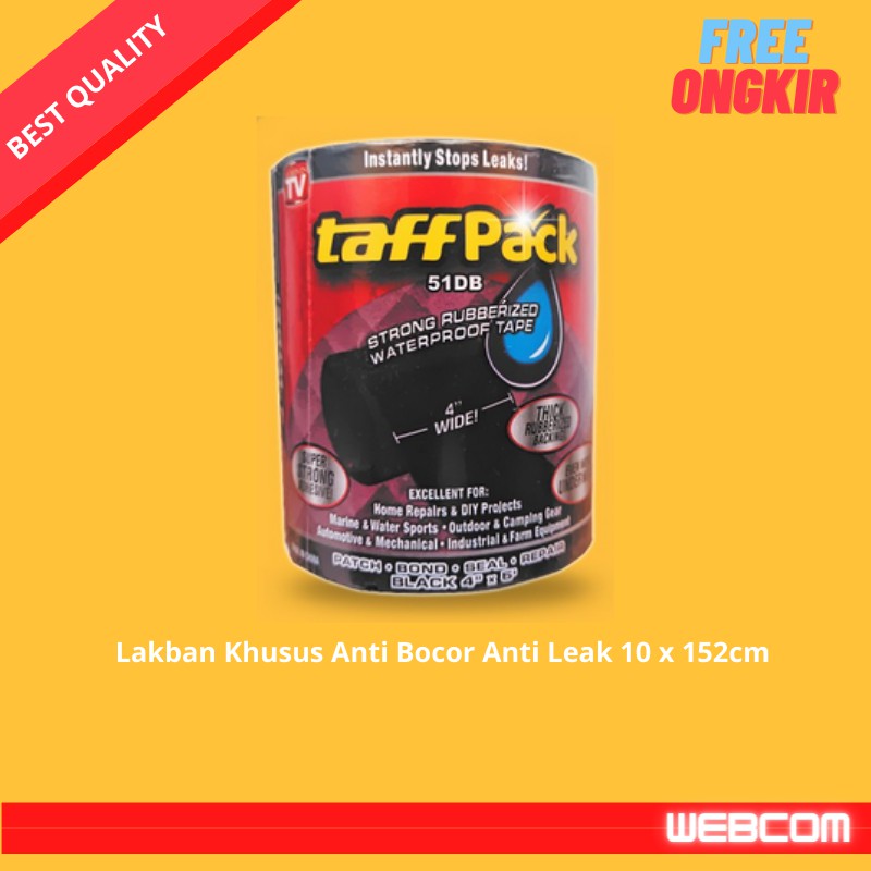 

Lakban Khusus Anti Bocor Anti Leak 10 x 152cm Perekat Kuat Serbaguna Untuk Pipa Ember Kolam Dll