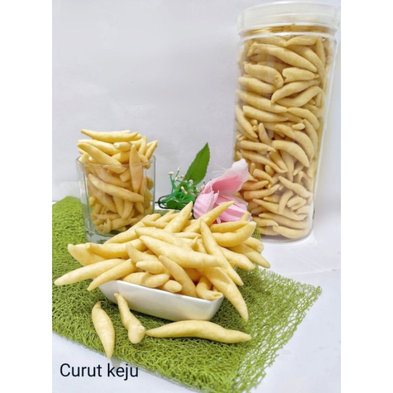 

Curut keju premium 250g / telur gabus / kerupuk keju / curut cendol keju