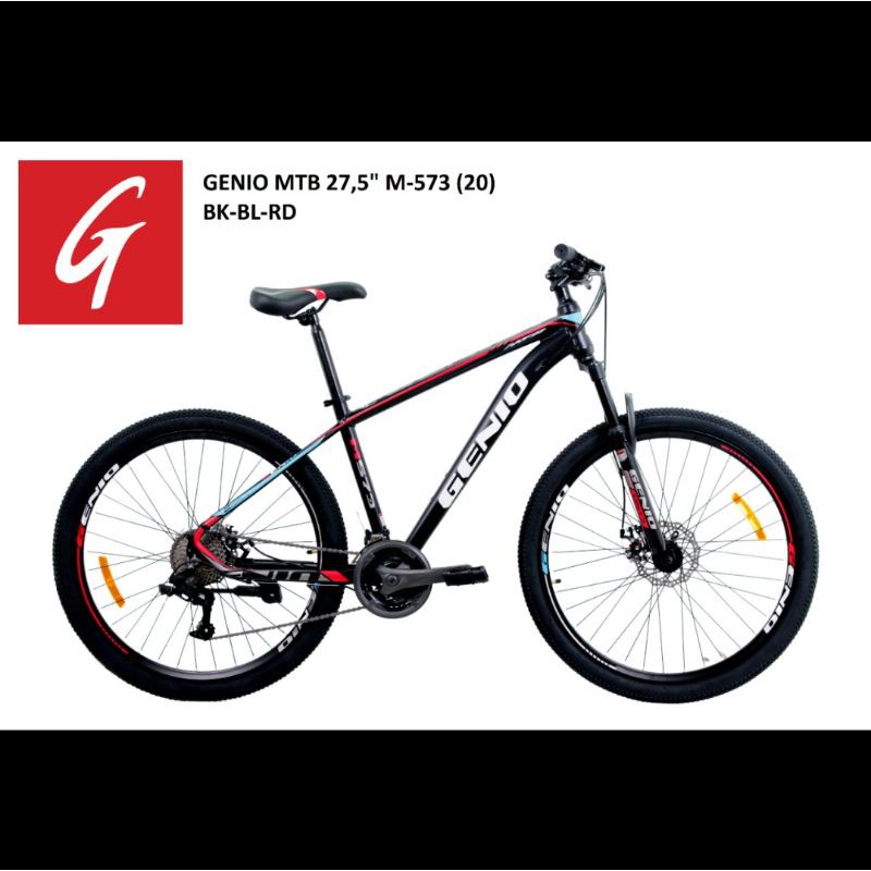 Sepeda Gunung MTB 27.5 Inch Genio M-573 Hydraulic Frame Alloy