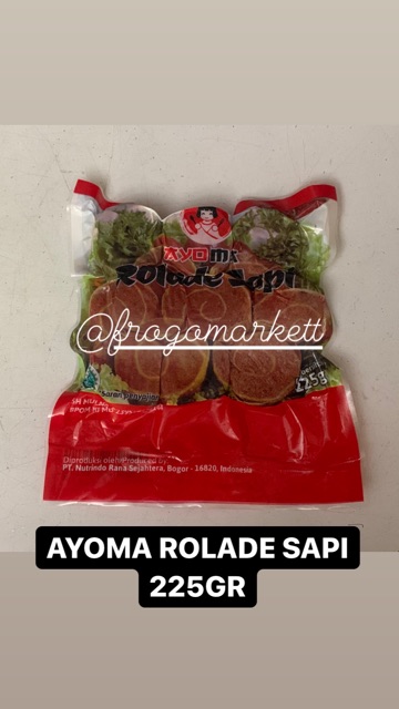 Ayoma Rolade Sapi, Rolade Ayam 225gr