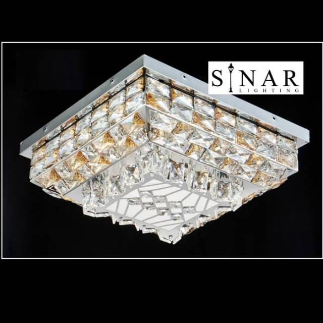 Lampu hias plafon kristal remote 9079/50