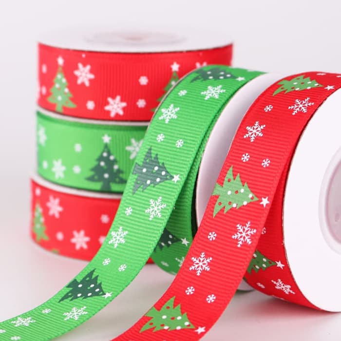 

Promo Pita Natal 2 cm Dekorasi Parcel Hiasan Pita Kain Merah Pohon Natal terbaik