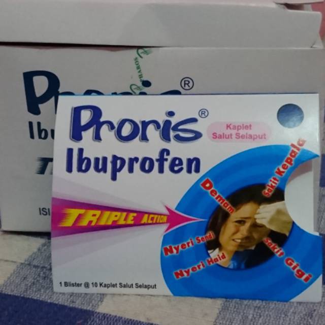 Jual PRORIS KAPLET TRIPLE ACTION OBAT PANAS DEMAM ANTIPIRETIK ANALGESIK ...