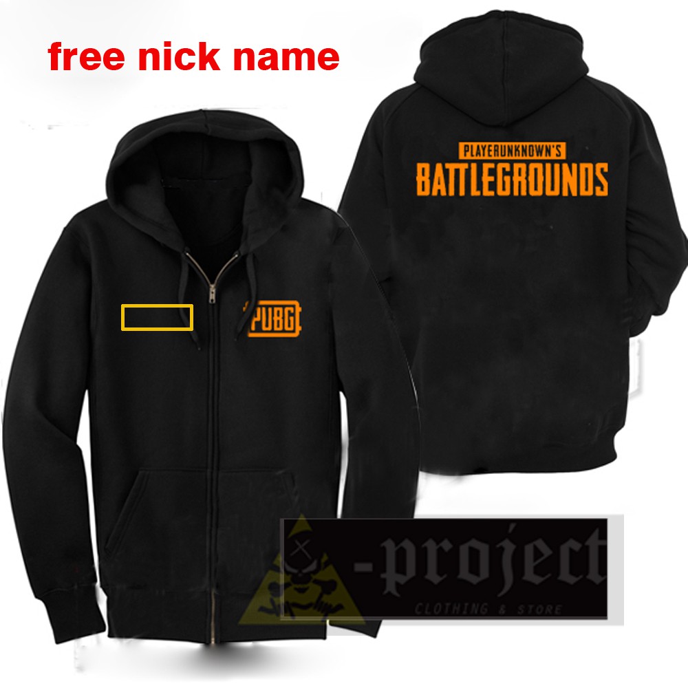 Jaket Game PUBG NVIDIA Hoodie All Size Hitam Big Size Size S M L