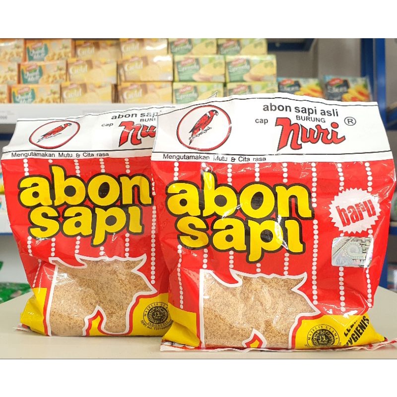 

Abon Sapi Nuri 90Gr / Abon Sapi Asli Nuri 90Gr / Abon Nuri 90Gr / Nuri Abon Sapi 90Gr